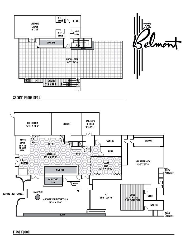 Venue Floor Plans The Belmont Austin